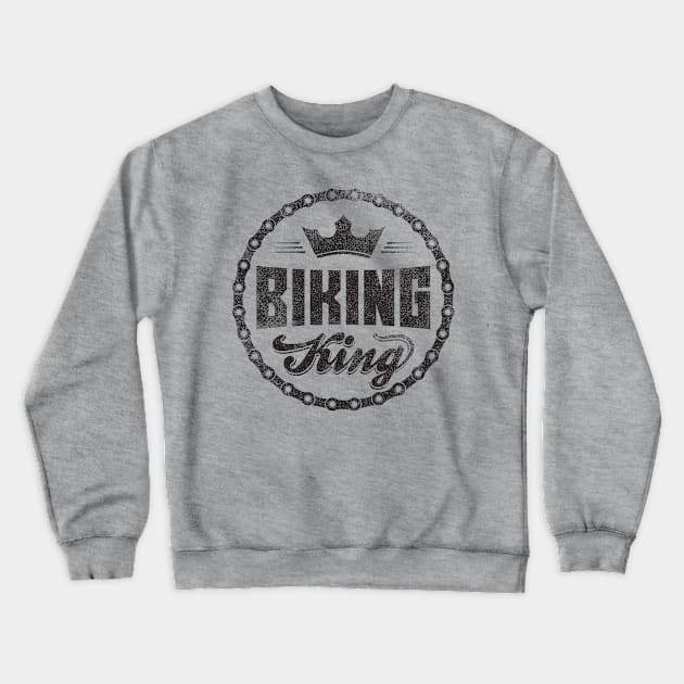 Biking King Biking Couple Crewneck Sweatshirt by yeoys